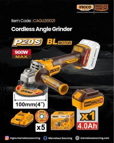 20v cordless angle grinder 100mm(4)